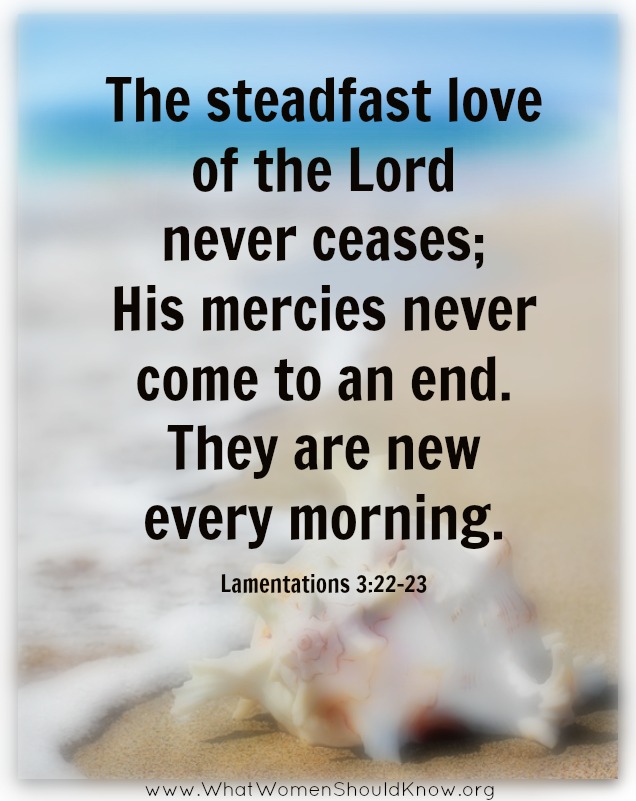 His mercies are new every morning!