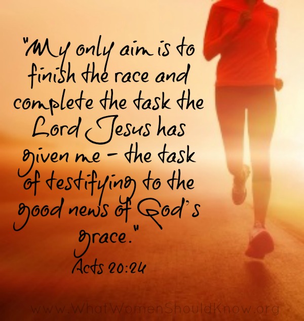 Finish the Race Acts 2024
