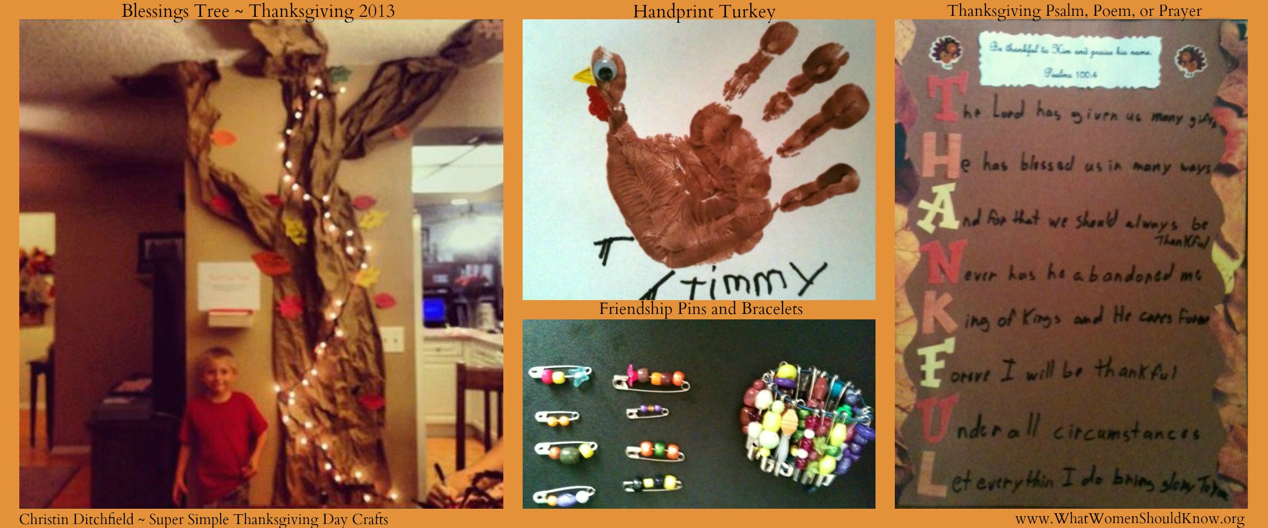 Thanksgiving Crafts Collage